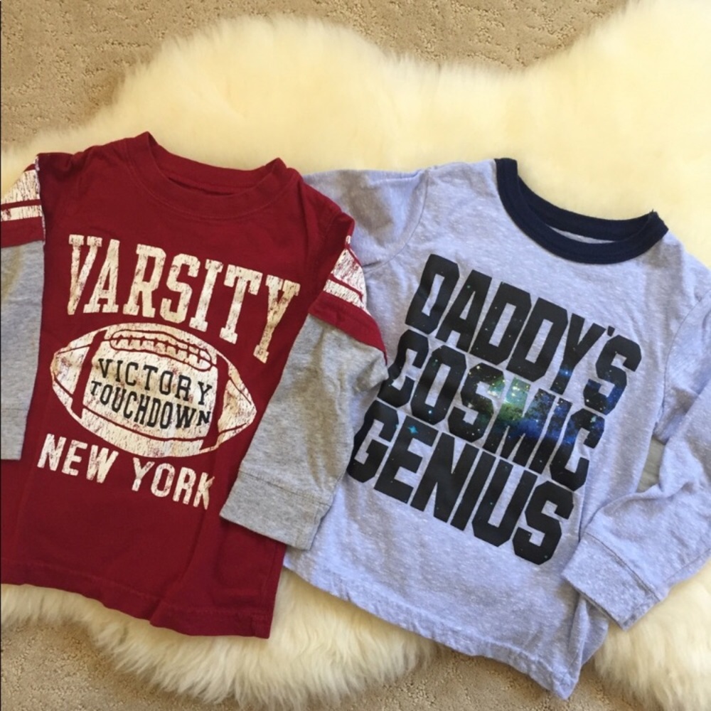 2 Long Sleeve Tees By Carter’s Size 2T